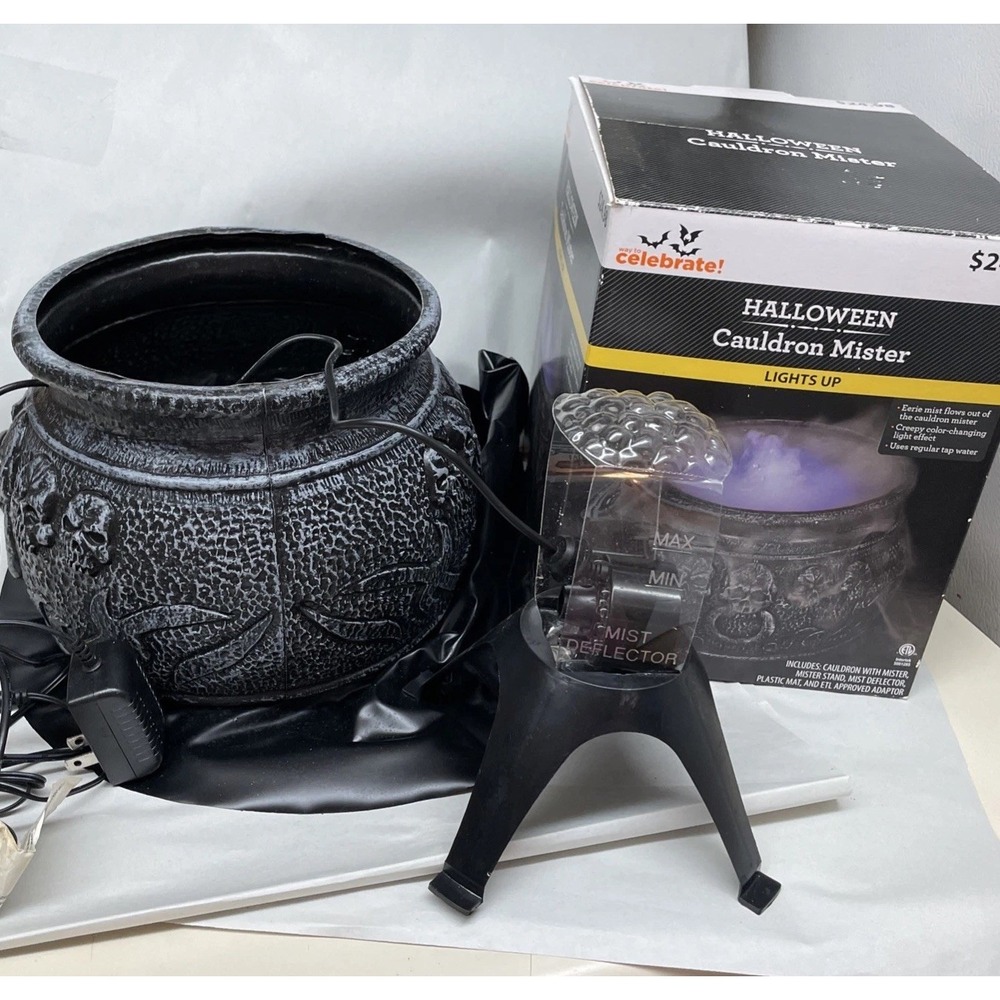 Halloween Light-Up Cauldron Mister  by Way to Celebrate